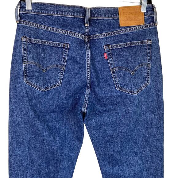 Levi’s Premium 514 Mens 34x32 Mid Wash Straight Leg Jeans Casual Classic - Picture 7 of 16